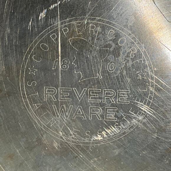 Vintage Revere Ware 1801 Stainless Steel Copper Core Stock Pot Dutch Oven - Picture 4 of 9